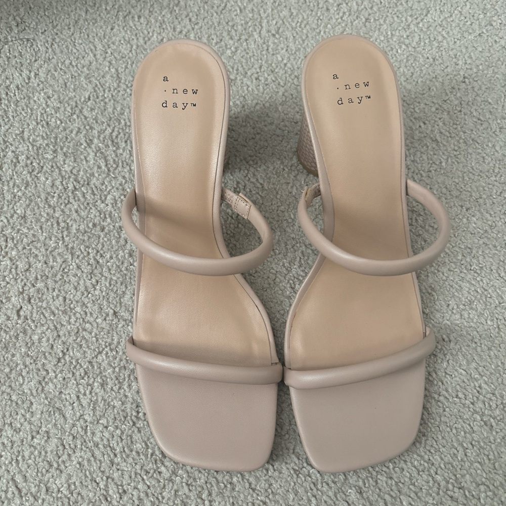 A New Day Cream Heels Minimalist Design